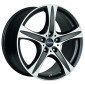 9x19 ET50 - LK5/120 ML65.1 Ronal R55 SUV mattschwarz-frontkopiert