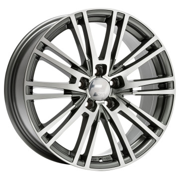 7.5x17 ET37 - LK5/112 ML66.6 2DRV WH18 daytona grau hochglanzpoliert