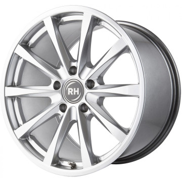 10x19 ET45 - LK5/120 ML74.1 RH Alurad GT sterlingsilber lackiert