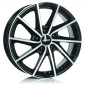 7x17 ET40 - LK5/114.3 ML66.1 Alutec Singa diamant-schwarz frontpoliert