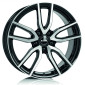 6.5x16 ET50 - LK5/108 ML63.4 Rial Torino diamant-schwarz frontpoliert