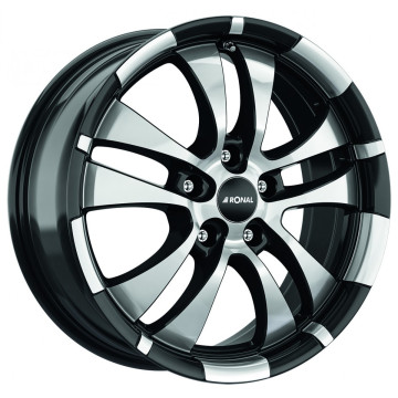 7.5x17 ET48 - LK5/112 ML76 Ronal R59 jetblack-frontkopiert