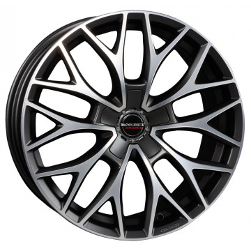 8.5x19 ET45 - LK5/114.3 ML72.5 Borbet DY dark grey polished matt