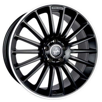 8.5x19 ET30 - LK5/112 ML66.6 Keskin KT15 Speed matt black lip polish