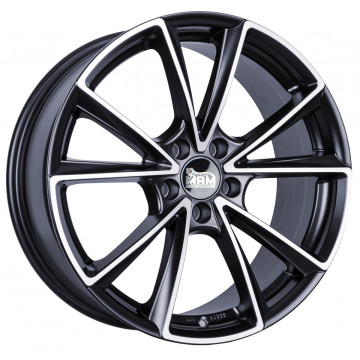 8x19 ET30 - LK5/112 ML66.6 MAM A5 matt black front polish