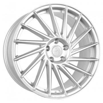 8x18 ET30 - LK5/112 ML72.6 Keskin KT17 Hurricane silver painted