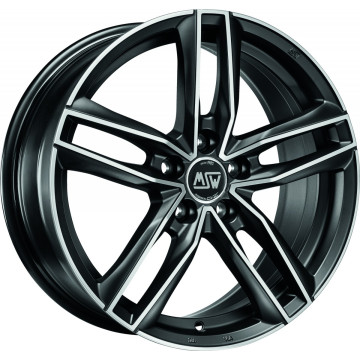 7.5x17 ET45 - LK5/112 ML57.06 MSW MSW 26 matt dark titanium poliert