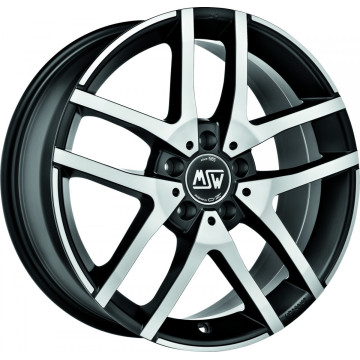 6.5x16 ET38 - LK5/112 ML66.46 MSW MSW 28 matt black polished