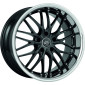 8x18 ET45 - LK5/112 ML73.1 Barracuda Voltec T6 higloss black inox lip