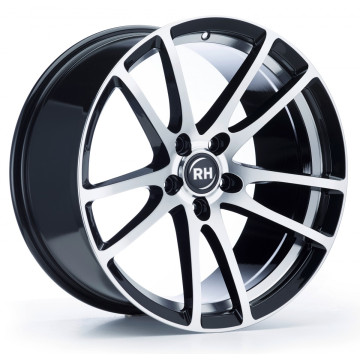 8.5x19 ET45 - LK5/108 ML72.6 RH Alurad BO Flowforming schwarz voll poliert