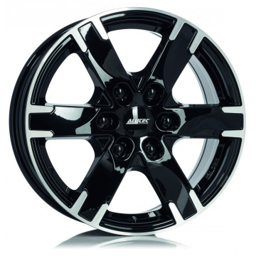 7x16 ET55 - LK6/130 ML84.1 Alutec Titan diamant-schwarz frontpoliert