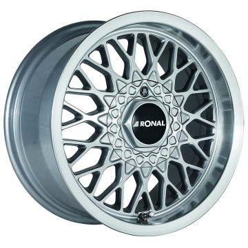 7.5x15 ET25 - LK4/100 ML57 Ronal LS silber-hornkopiert