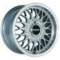 7.5x15 ET25 - LK4/100 ML57 Ronal LS silber-hornkopiert