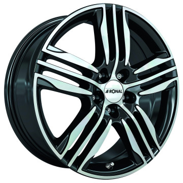 7x17 ET25 - LK4/108 ML65.1 Ronal R57 schwarz-frontkopiert