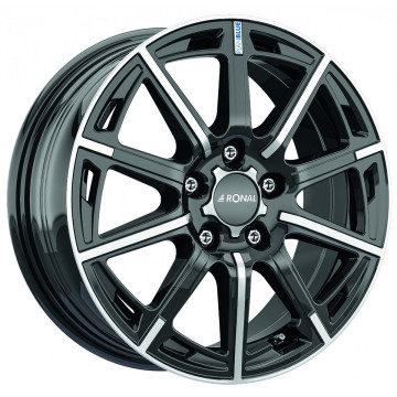 6.5x16 ET39 - LK5/105 ML56.62 Ronal R60-Blue jetblack-frontkopiert