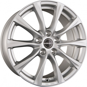 7.5x17 ET48 - LK5/112 ML57.1 Borbet RE brilliant silver