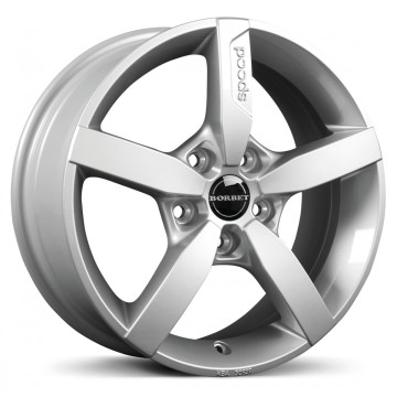 6.5x16 ET40 - LK5/114 ML72.5 Borbet T1 crystal silver