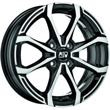 6x16 ET44 - LK4/100 ML60.06 MSW MSW X4 gloss black full polished