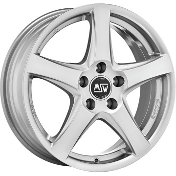 6.5x17 ET49 - LK5/112 ML66.46 MSW MSW 78 full silver