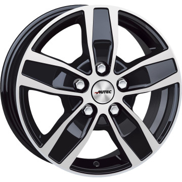 6.5x16 ET50 - LK5/118 ML71.1 Autec Typ Q - Quantro 5-Loch schwarz poliert