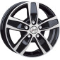 6.5x16 ET60 - LK5/160 ML65.1 Autec Typ Q - Quantro 5-Loch schwarz poliert