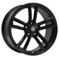 8x18 ET25 - LK5/112 ML66.6 2DRV WH27 schwarz matt lackiert