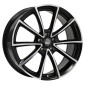 7.5x17 ET45 - LK5/112 ML66.6 2DRV WH28 schwarz hochglanzpoliert