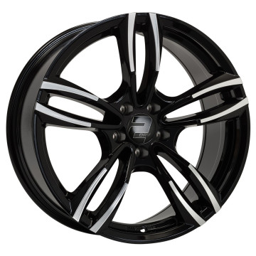 8.5x19 ET45 - LK5/112 ML66.6 2DRV WH29 schwarz hochglanzpoliert