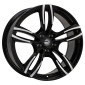 8.5x19 ET45 - LK5/112 ML66.6 2DRV WH29 schwarz hochglanzpoliert