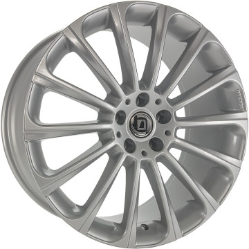 9.5x19 ET45 - LK5/112 ML66.6 Diewe Turbina argento silber