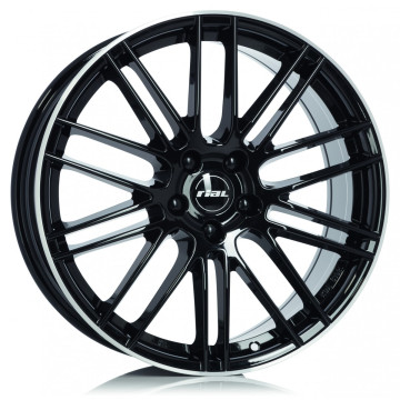 8x19 ET40 - LK5/114.3 ML70.1 Rial Kibo diamant-schwarz hornpoliert