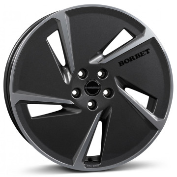 7.5x20 ET50 - LK5/114.3 ML72.5 Borbet AE mistral anthracite polished glossy