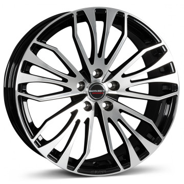 8.5x19 ET45 - LK5/114.3 ML72.5 Borbet RB black polished