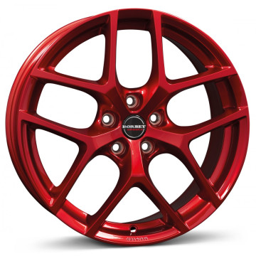 8x19 ET50 - LK5/112 ML72.5 Borbet Y candy red
