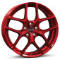 8x19 ET50 - LK5/112 ML72.5 Borbet Y candy red