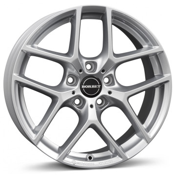 9x19 ET35 - LK5/120 ML72.5 Borbet Y crystal silver BMW