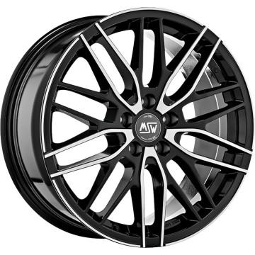7x17 ET40 - LK5/114.3 ML73.1 MSW MSW 72 gloss black full polished