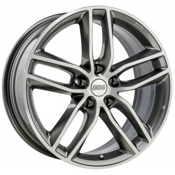 9x20 ET33 - LK5/112 ML66.5 BBS SX platinum silber diamantgedreht