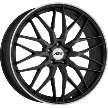 7.5x17 ET48 - LK5/112 ML70.1 AEZ Crest graphite matt polished lip