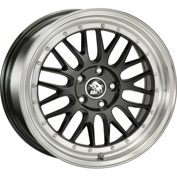 8.5x20 ET35 - LK5/112 ML66.5 Ultra Wheels UA3 LM black / lip polished