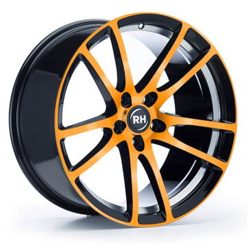 8.5x19 ET45 - LK5/108 ML72.6 RH Alurad BO Flowforming color polished - orange