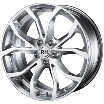 8x17 ET45 - LK5/114.3 ML72.6 RH Alurad DF Energy sport-silber lackiert