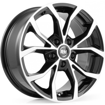 8x18 ET45 - LK5/108 ML72.6 RH Alurad DF Energy schwarz voll poliert