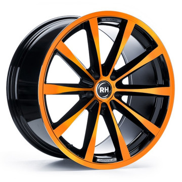 10x19 ET54 - LK5/130 ML71.5 RH Alurad GT color polished - orange
