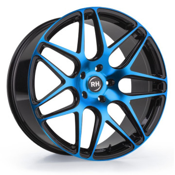 10x22 ET50 - LK5/112 ML72.6 RH Alurad RB11 color polished - blue