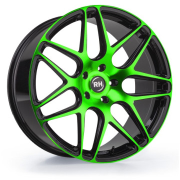 9x20 ET35 - LK5/112 ML72.6 RH Alurad RB11 color polished - green