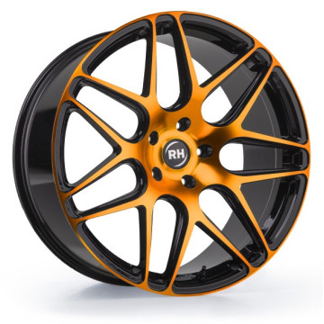 9x20 ET35 - LK5/127 ML71.5 RH Alurad RB11 color polished - orange