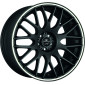 8x18 ET8 - LK4/100 ML73.1 Barracuda Karizzma mattblack PureSports / Color Trim weiss - DS30