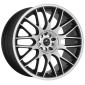 8.5x19 ET23 - LK5/110 ML72.6 Barracuda Karizzma mattblack-polished - DS15