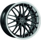 9x18 ET18 - LK5/120 ML72.6 Barracuda Voltec T6 higloss black inox lip - DS20